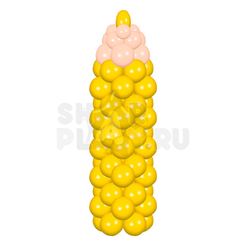 Фигура из шаров "Карандаш", Желтый (190 см)